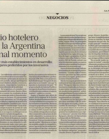 NO ME LO TOMA 9Diario La Nación El negocio hotelero