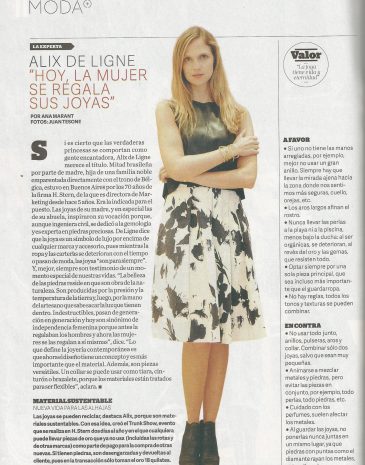 Revista Viva Diario Clarin Entrevista Alix de Ligne Responsable Mktg HSTERN Mundial